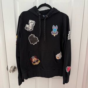 Psycho Bunny x Daddy Yankee Black Hoodie Size Medium